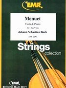Menuet by Bach Johann Sebastian - Valta Jan - for Viola and Piano (Viola and Piano)