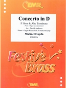 Concerto in D by Haydn Michael - Andrews David - for Horn Alto Trombone and Piano (Horn Alto Trombone and Piano (Organ))