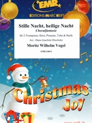 Stille Nacht heilige Nacht by Vogel Moritz Wilhelm - Drechsler Hans-Joachim - for 2 Trumpets Horn Trombone Tuba and Harp (2 Trumpets Horn Trombone Tuba and Harp)