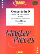 Concerto in D by Haydn Michael - Andrews David - for Horn Trombone and Piano (Horn Trombone and Piano)
