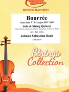 Bourree by Bach Johann Sebastian - Valta Jan - for Violin and String Quintet (Violin and String Quintet)