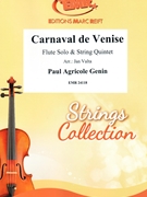 Carnaval de Venise by Genin Pierre-Agricole - Valta Jan - for Flute and String Quintet (Flute and String Quintet)