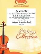Gavotte by Bach Johann Sebastian - Valta Jan - for Soprano Saxophone and String Quartet (Soprano Saxophone and String Quartet)