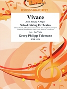 Vivace by Telemann Georg Philipp - Valta Jan - for Piccolo and String Orchestra (Piccolo and String Orchestra)
