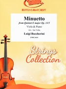 Minuetto by Boccherini Luigi - Valta Jan - for Viola and Piano (Viola and Piano)