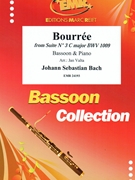 Bourree by Bach Johann Sebastian - Valta Jan - for Bassoon and Piano (Bassoon and Piano)