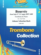 Bourree by Bach Johann Sebastian - Valta Jan - for Trombone and Piano (Trombone and Piano)