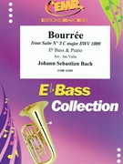 Bourree by Bach Johann Sebastian - Valta Jan - for Eb Bass and Piano (Eb Bass and Piano)