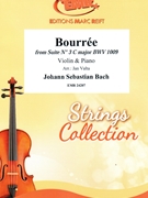 Bourree by Bach Johann Sebastian - Valta Jan - for Violin and Piano (Violin and Piano)