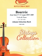 Bourree by Bach Johann Sebastian - Valta Jan - for Viola and Piano (Viola and Piano)