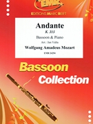 Andante by Mozart Wolfgang Amadeus - Valta Jan - for Bassoon and Piano (Bassoon and Piano)