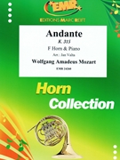 Andante by Mozart Wolfgang Amadeus - Valta Jan - for Horn and Piano (Horn and Piano)