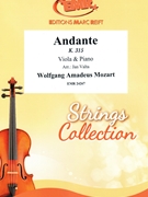 Andante by Mozart Wolfgang Amadeus - Valta Jan - for Viola and Piano (Viola and Piano)
