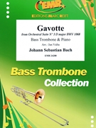 Gavotte by Bach Johann Sebastian - Valta Jan - for Bass Trombone and Piano (Bass Trombone and Piano)