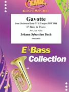 Gavotte by Bach Johann Sebastian - Valta Jan - for Eb Bass and Piano (Eb Bass and Piano)