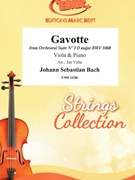 Gavotte by Bach Johann Sebastian - Valta Jan - for Viola and Piano (Viola and Piano)