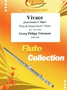 Vivace by Telemann Georg Philipp - Valta Jan - for Flute and Piano (Flute and Piano)