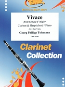 Vivace by Telemann Georg Philipp - Valta Jan - for Clarinet and Harpsichord (Clarinet and Harpsichord (Clavecin))