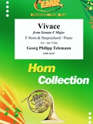 Vivace by Telemann Georg Philipp - Valta Jan - for Horn and Piano (Horn and Piano (or Harpsichord (Clavecin))