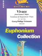 Vivace by Telemann Georg Philipp - Valta Jan - for Euphonium and Piano (Euphonium and Piano (or Harpsichord (Clavecin))
