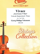 Vivace by Telemann Georg Philipp - Valta Jan - for Viola and Piano (Viola and Piano (or Harpsichord (Clavecin))