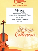 Vivace by Telemann Georg Philipp - Valta Jan - for Violoncello and Piano (Violoncello and Piano (or Harpsichord (Clavecin))