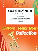 Gavotte in Ab Major by Martini Giovanni Battista - Valta Jan - for Eb Horn and Piano (Eb Horn and Piano)