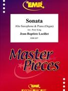 Sonata by Loeillet Jean-Baptiste - Peter King - for Alto Saxophone and Organ (Alto Saxophone and Organ)