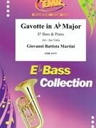 Gavotte in Ab Major by Martini Giovanni Battista - Valta Jan - for Eb Bass and Piano (Eb Bass and Piano)
