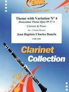 Theme with Variations # 4 by Dancla Charles - Mourey - for Clarinet and Piano (Clarinet and Piano)