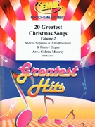 20 Greatest Christmas Songs Vol. 2 by Mourey Colette for Alto Recorder Mezzo Soprano and Piano (Alto Recorder Mezzo Soprano and Piano (or Organ accompaniment))