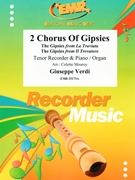 2 Chorus Of Gipsies by Verdi Giuseppe - Mourey Colette - for Tenor Recorder and Organ (Tenor Recorder and Organ)