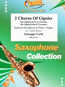 2 Chorus Of Gipsies by Verdi Giuseppe - Mourey Colette - for Soprano Saxophone and Organ (Soprano Saxophone and Organ)