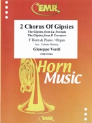 2 Chorus Of Gipsies by Verdi Giuseppe - Mourey Colette - for Horn and Organ (Horn and Organ)