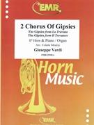 2 Chorus Of Gipsies by Verdi Giuseppe - Mourey Colette - for Eb Horn and Piano (Eb Horn and Piano)