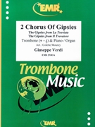 2 Chorus Of Gipsies by Verdi Giuseppe - Mourey Colette - for Trombone and Organ (Trombone and Organ)