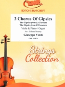 2 Chorus Of Gipsies by Verdi Giuseppe - Mourey Colette - for Viola and Organ (Viola and Organ)