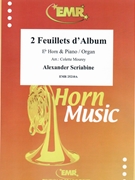 2 Feuillets d'Album by Scriabin Alexander - Mourey Colette - for Eb Horn and Piano (Eb Horn and Piano)