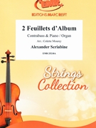 2 Feuillets d'Album by Scriabin Alexander - Mourey Colette - for Contrabass and Organ (Contrabass and Organ)