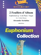 2 Feuillets d'Album by Scriabin Alexander - Mourey Colette - for Euphonium and Piano (Euphonium and Piano)