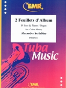 2 Feuillets d'Album by Scriabin Alexander - Mourey Colette - for Bb Bass and Organ (Bb Bass and Organ)