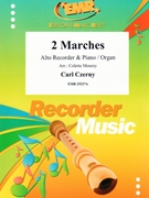 2 Marches by Czerny Carl - Mourey Colette - for Alto Recorder and Piano (Alto Recorder and Piano)