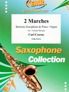 2 Marches by Czerny Carl - Mourey Colette - for Baritone Saxophone and Organ (Baritone Saxophone and Organ)