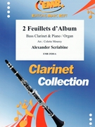 2 Feuillets d'Album by Scriabin Alexander - Mourey Colette - for Bass Clarinet and Organ (Bass Clarinet and Organ)
