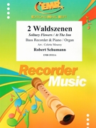 2 Waldszenen by Schumann Robert - Mourey Colette - for Bass Recorder and Piano (Bass Recorder and Piano)