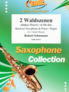 2 Waldszenen by Schumann Robert - Mourey Colette - for Baritone Saxophone and Piano (Baritone Saxophone and Piano)