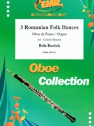 3 Romanian Folk Dances by Bartok Bela - Mourey Colette - for Oboe and Piano (Oboe and Piano)