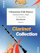 3 Romanian Folk Dances by Bartok Bela - Mourey Colette - for Clarinet and Piano (Clarinet and Piano)