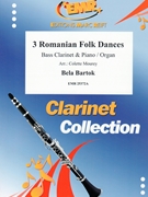 3 Romanian Folk Dances by Bartok Bela - Mourey Colette - for Bass Clarinet and Piano (Bass Clarinet and Piano)