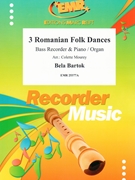 3 Romanian Folk Dances by Bartok Bela - Mourey Colette - for Bass Recorder and Piano (Bass Recorder and Piano)